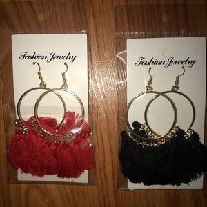 BNWT 2 pair tassel earrings. Never been worn!